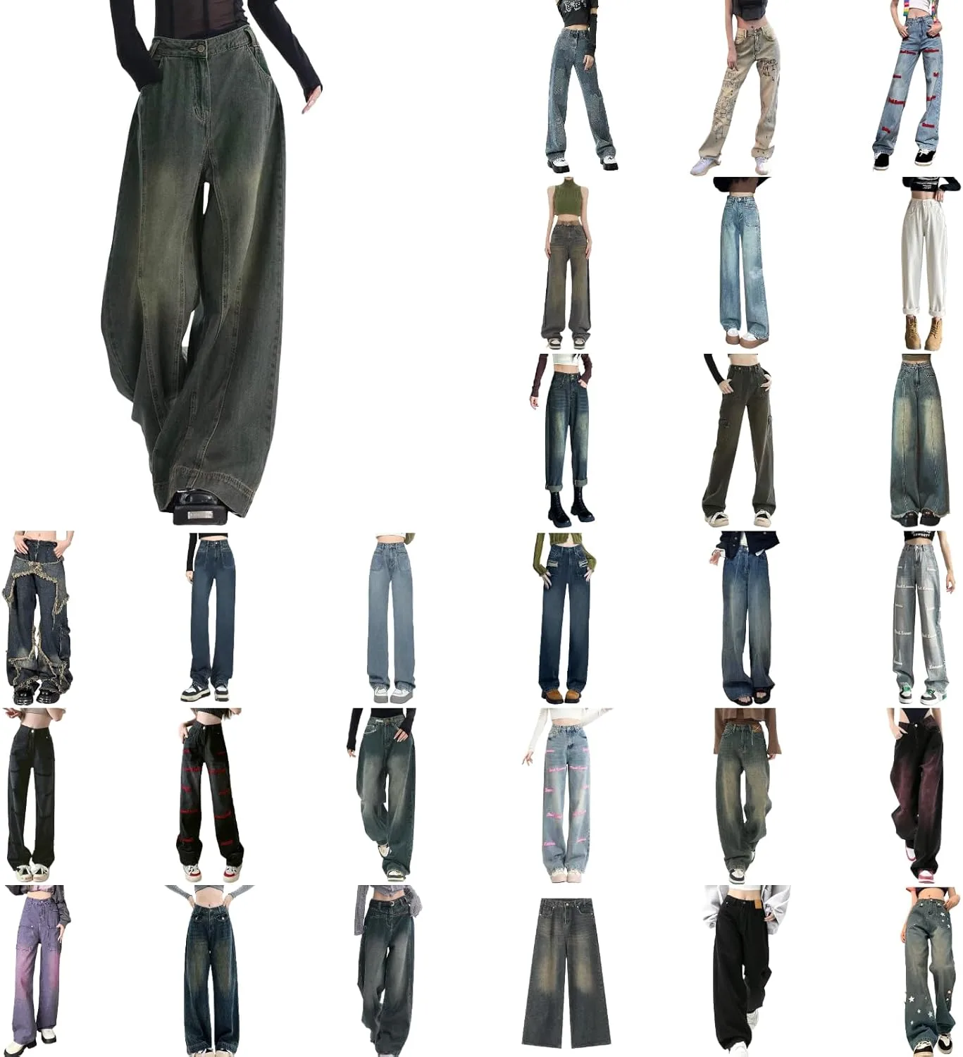 

Брюки-джинсы для женщин в стиле boyfriend, casual, широкие