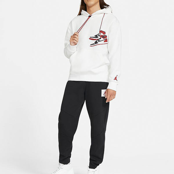 Толстовка Air Jordan Jumpman Holiday Sports Hooded Pullover For Men White, белый — фото 3
