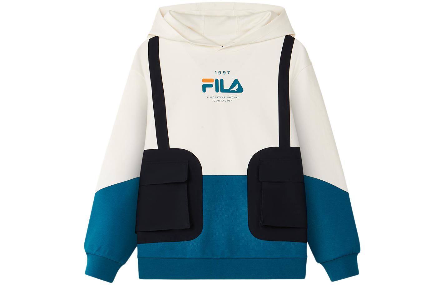Fila Kids Белая толстовка для подростков — фото 3