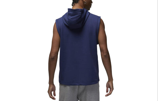 Толстовка Air Jordan Dri-FIT Sport Men's Fleece Sleeveless Hoodie 'Blue', синий — фото 2