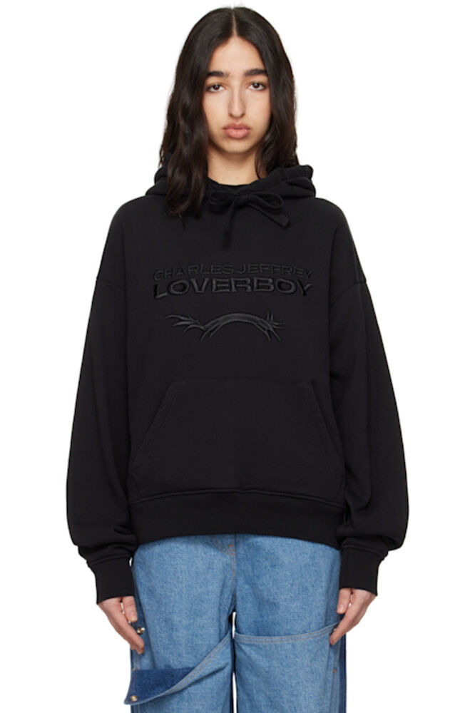 

Черная толстовка с логотипом Charles Jeffrey LOVERBOY