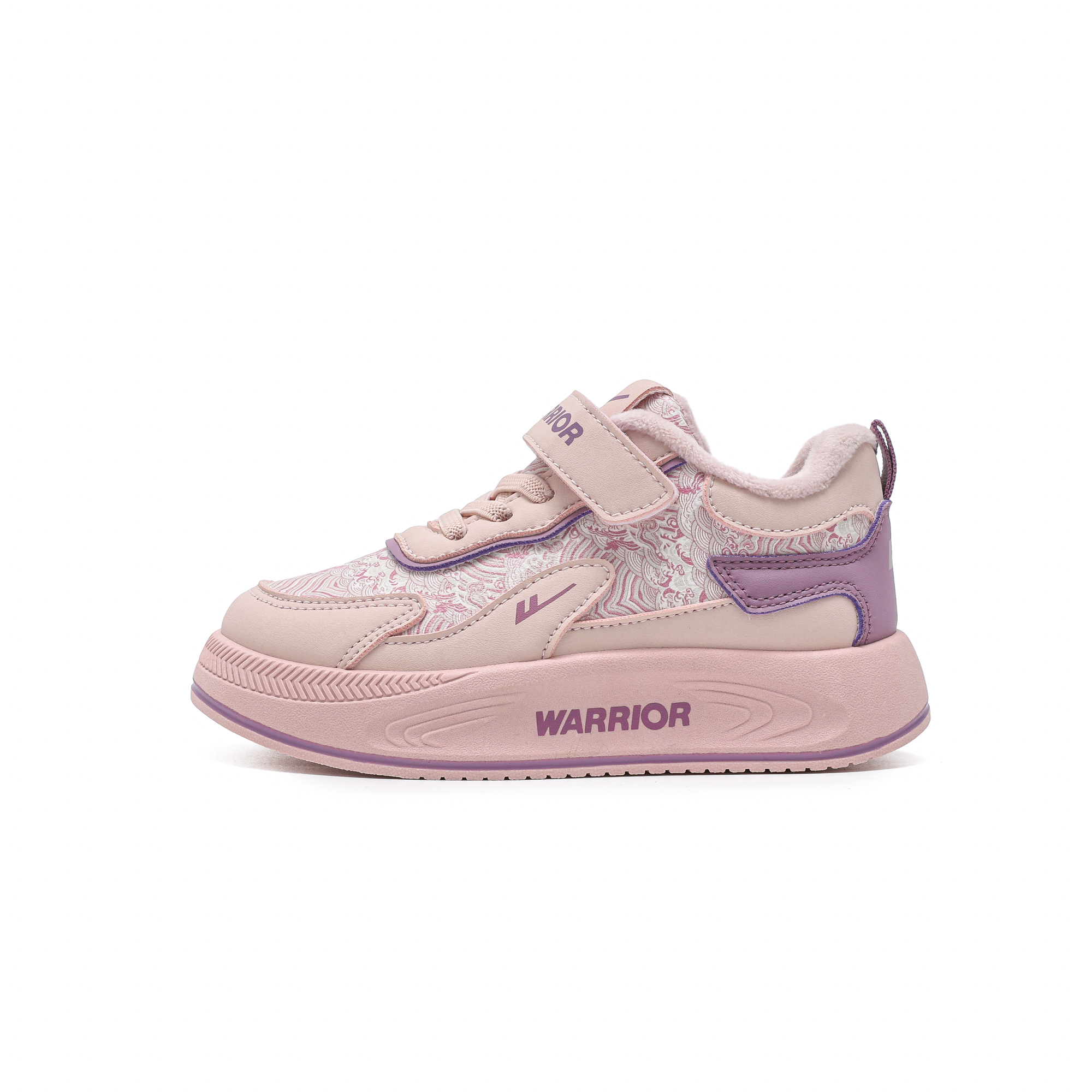 Детские утепленные ботинки для девочек Waterproof And Slip Resistant Boy WARRIOR, бежевый/темно-синий (fleece-lined) — фото 3