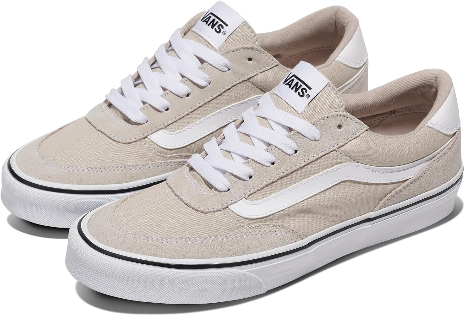 Vans Mens Brooklyn Ls Shoe | Кроссовки Low-top для повседневной носки, прогулок, работы и моды, Suede/Canvas Silver Lining — фото 2