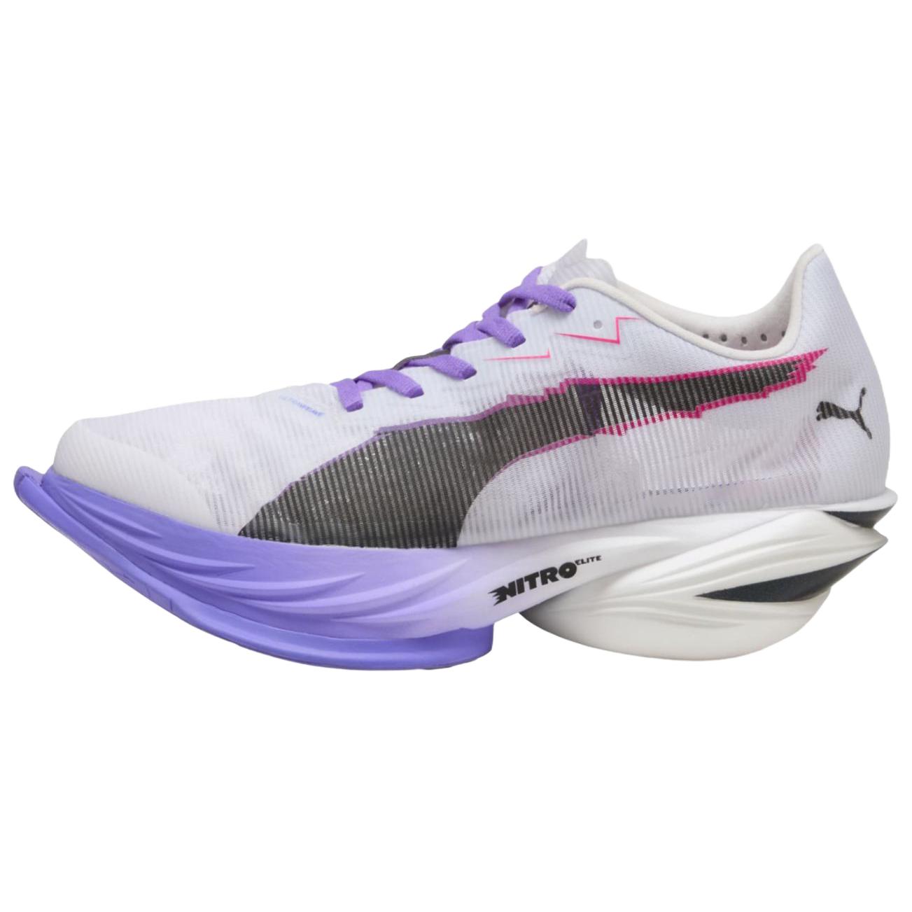 PUMA Кроссовки для бега FAST R NITRO Elite 3 дышащие, поддерживающие и легкие, женские, белые