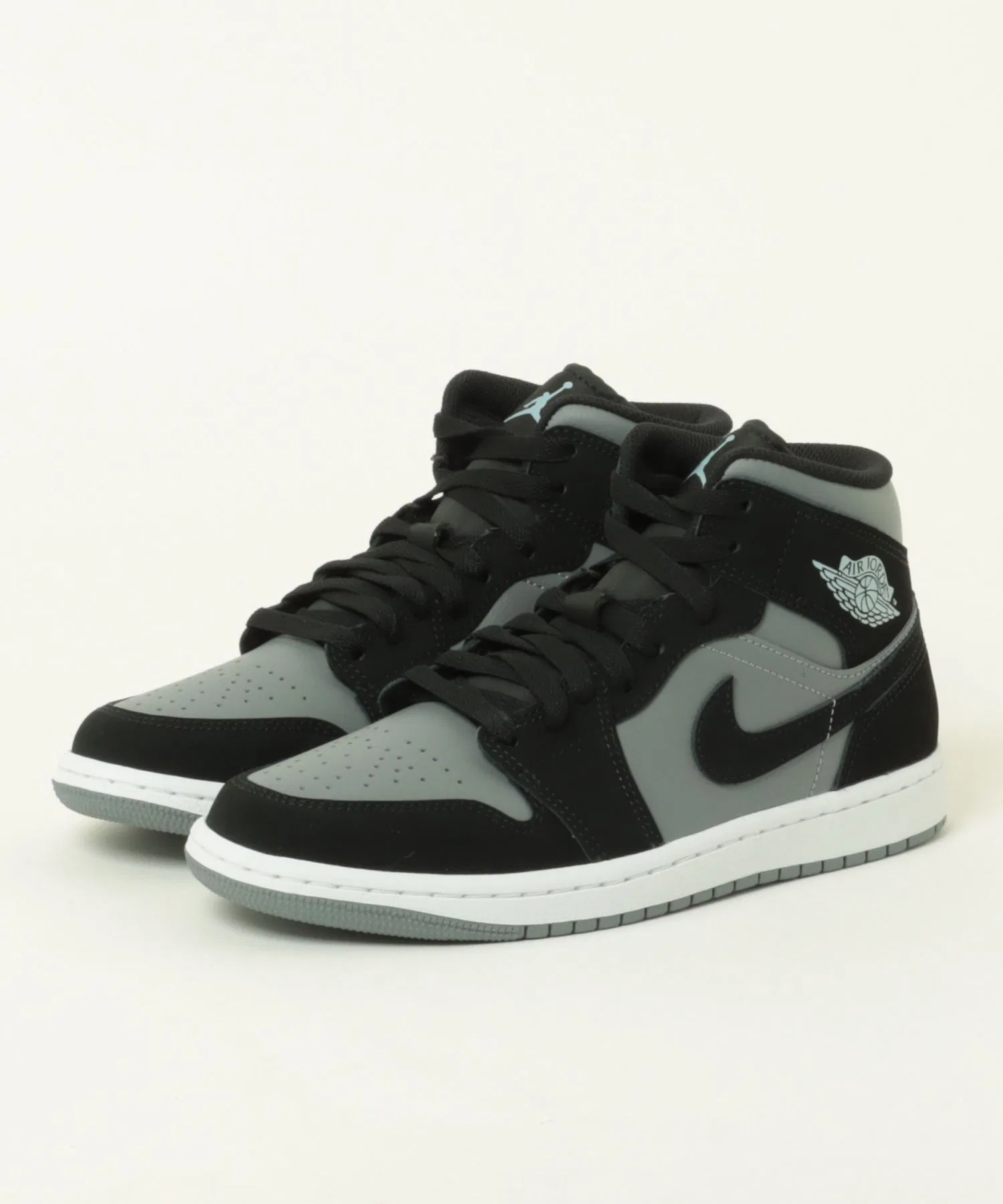 Мужские кроссовки Air Jordan 1 Mid для спорта и стиля JORDAN BRAND чёрные