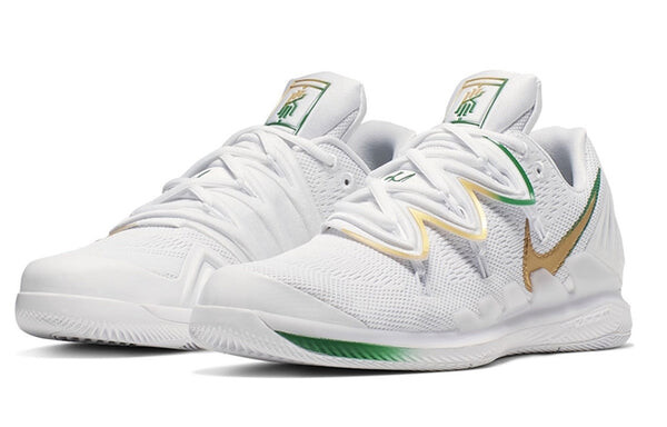 Кроссовки kyrie irving x nick kyrgios x air zoom vapor x Nike, белый — фото 2
