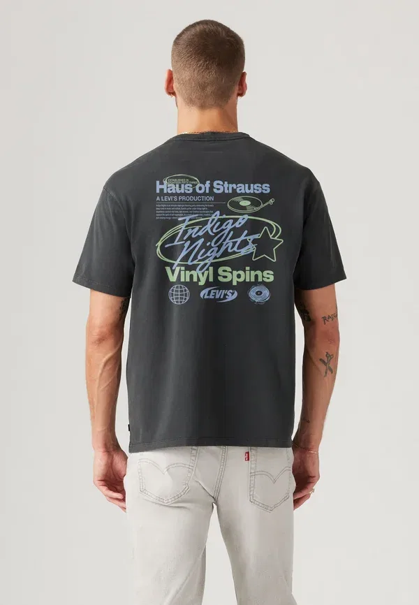 Футболка с принтом Levi'S Vintage fit tee, цвет индиго ночь/темный сланец