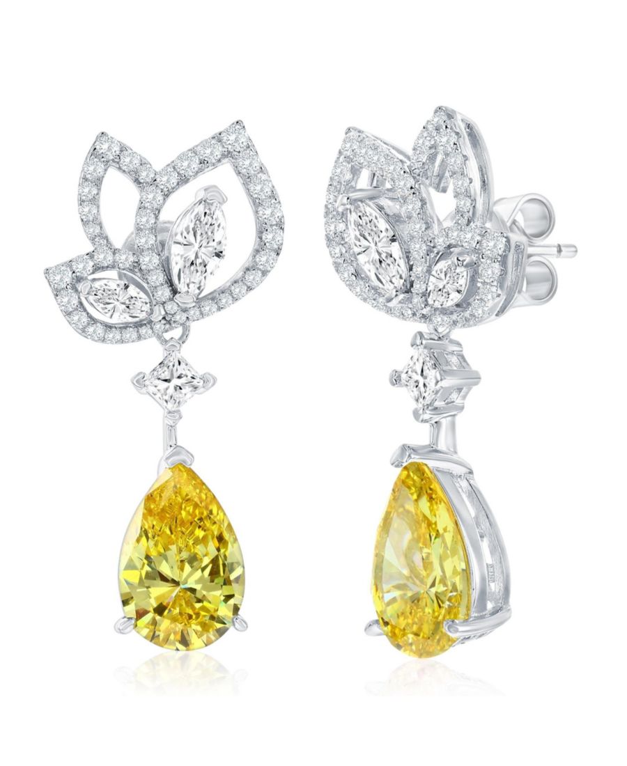 

Серьги-подвески в форме груши с кубическим цирконием из коллекции Suzy Levian Gala Collection Suzy Levian New York, Yellow