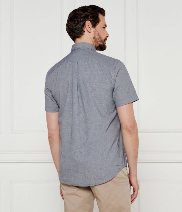 Рубашка thflex poplin гусиная лапка Regular fit Tommy Hilfiger, черный — фото 3