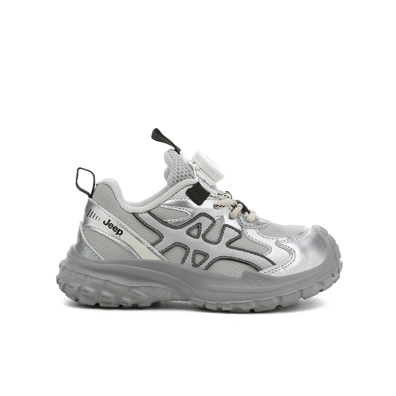 Jeep Кроссовки для бега Running Collection из синтетической кожи, устойчивые к истиранию, дышащие, с противоскользящей подошвой, низкие, детские — фото 4