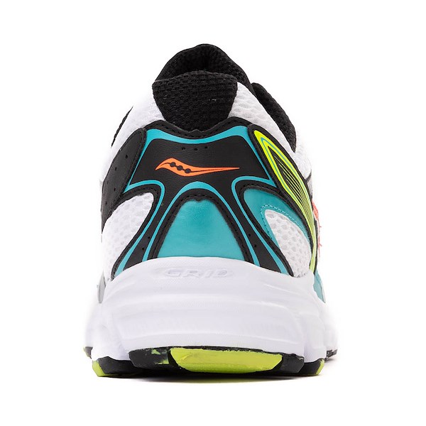 Кроссовки Saucony Ride Millennium Athletic Shoe, цвет White/Mutant Green/Orange — фото 4