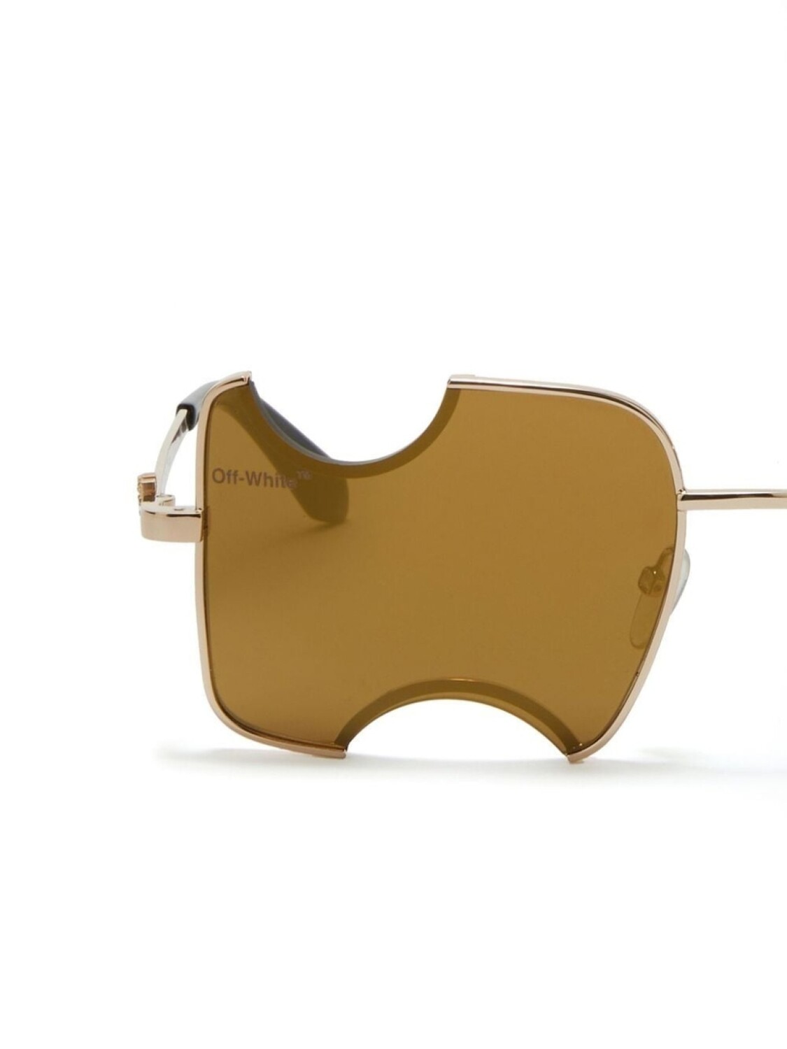 Off-White Eyewear солнцезащитные очки Salvador с затемненными линзами, коричневый — фото 3