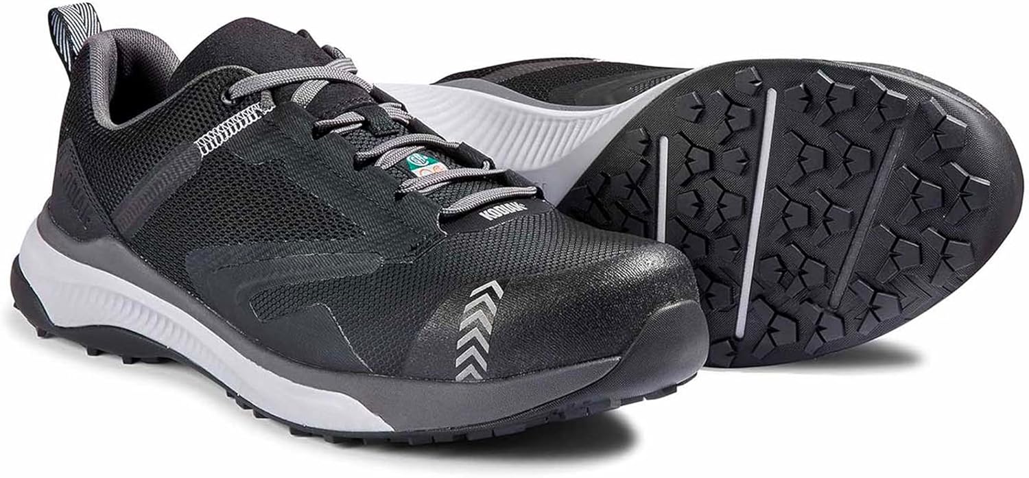 Мужские кроссовки Kodiak Quicktrail Low с нанокомпозитным носком для защиты, промышленного назначения, черный — фото 4