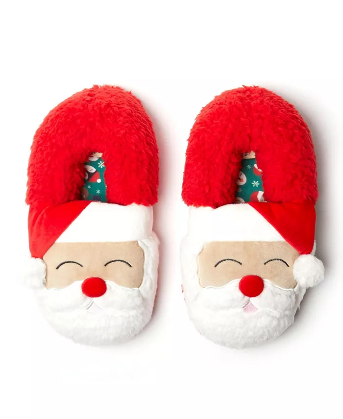 

Мужские унисекс домашние тапочки с закрытой пяткой - Santa Dearfoams, красный