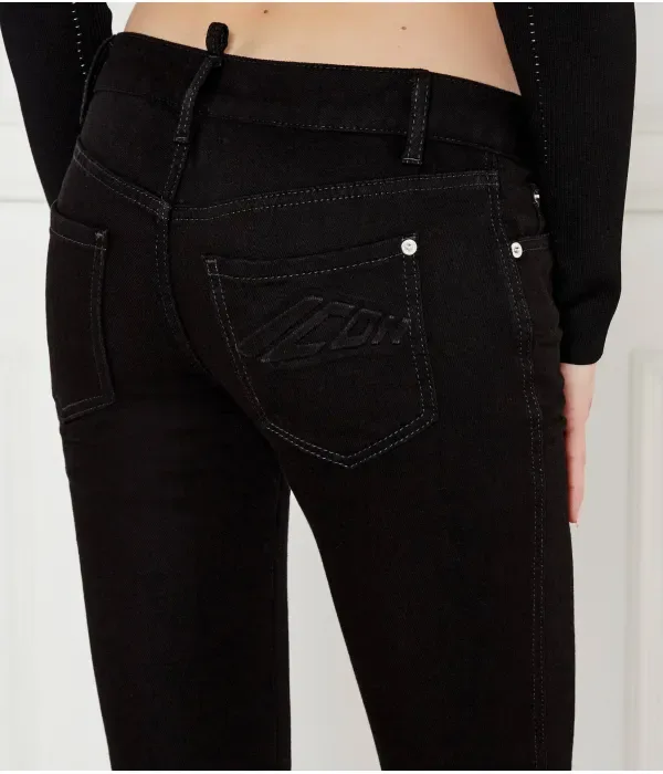 Джинсы Icon Trumpet flare fit Dsquared2, черный — фото 4
