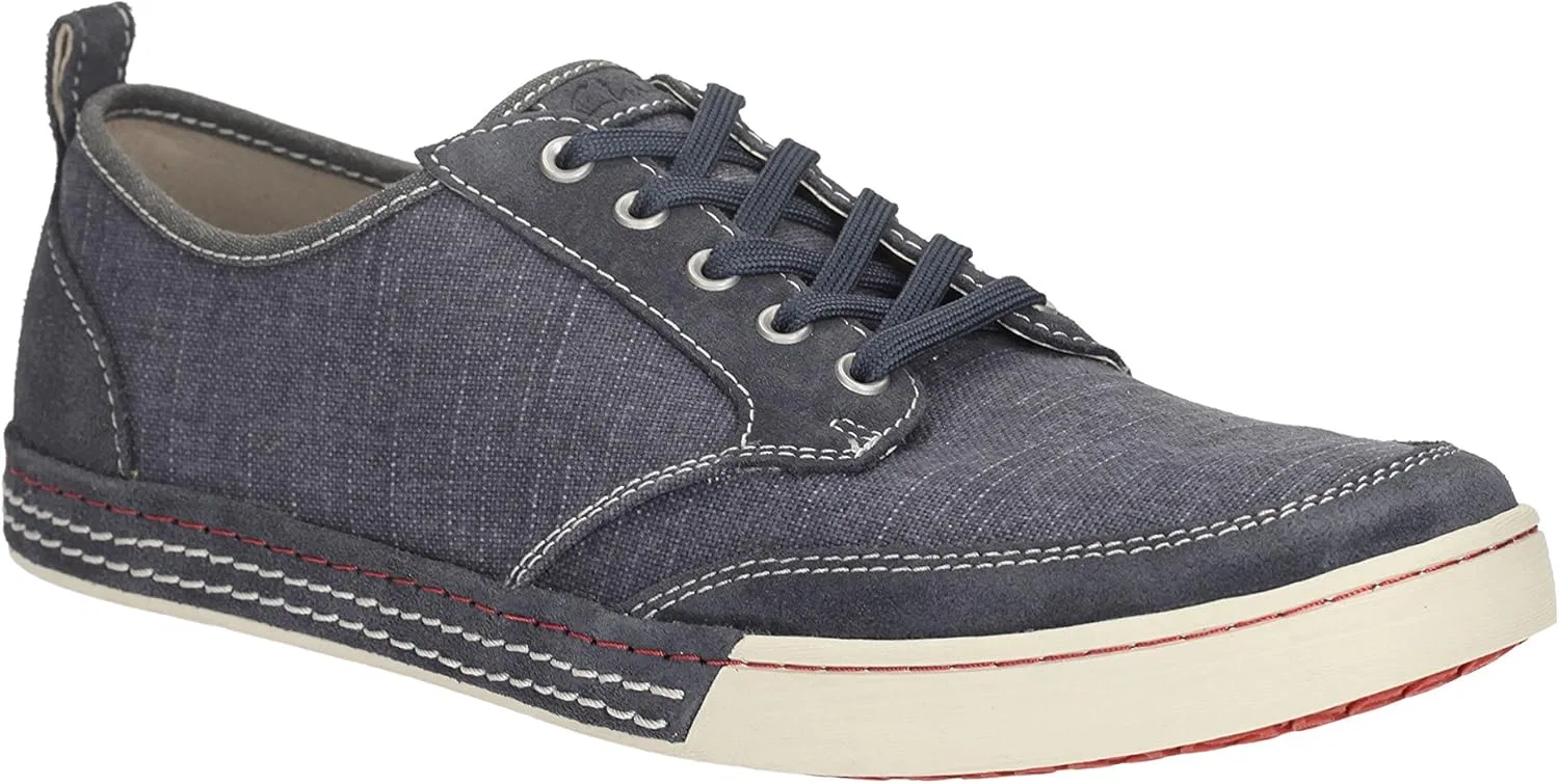 Мужские кроссовки Clarks Slaten Edge, Blue Denim Canvas — фото 2