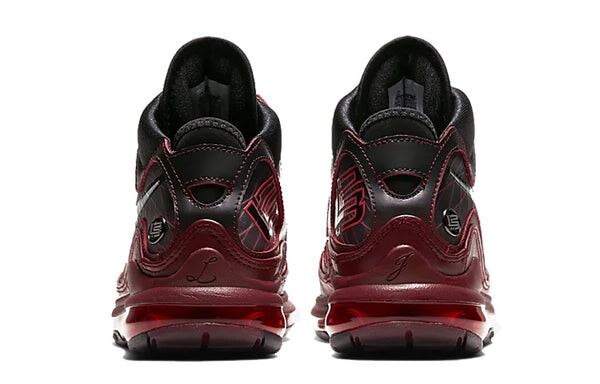 Кроссовки air max lebron 7 ретро Nike, красный — фото 4