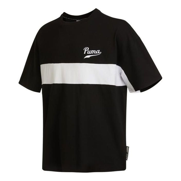 

Футболка coloblock logo tee 'black' Puma, черный