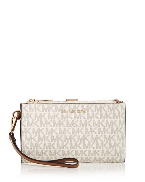 

Кошелек на руку с фирменным принтом Michael Kors, цвет Ivory/Cream