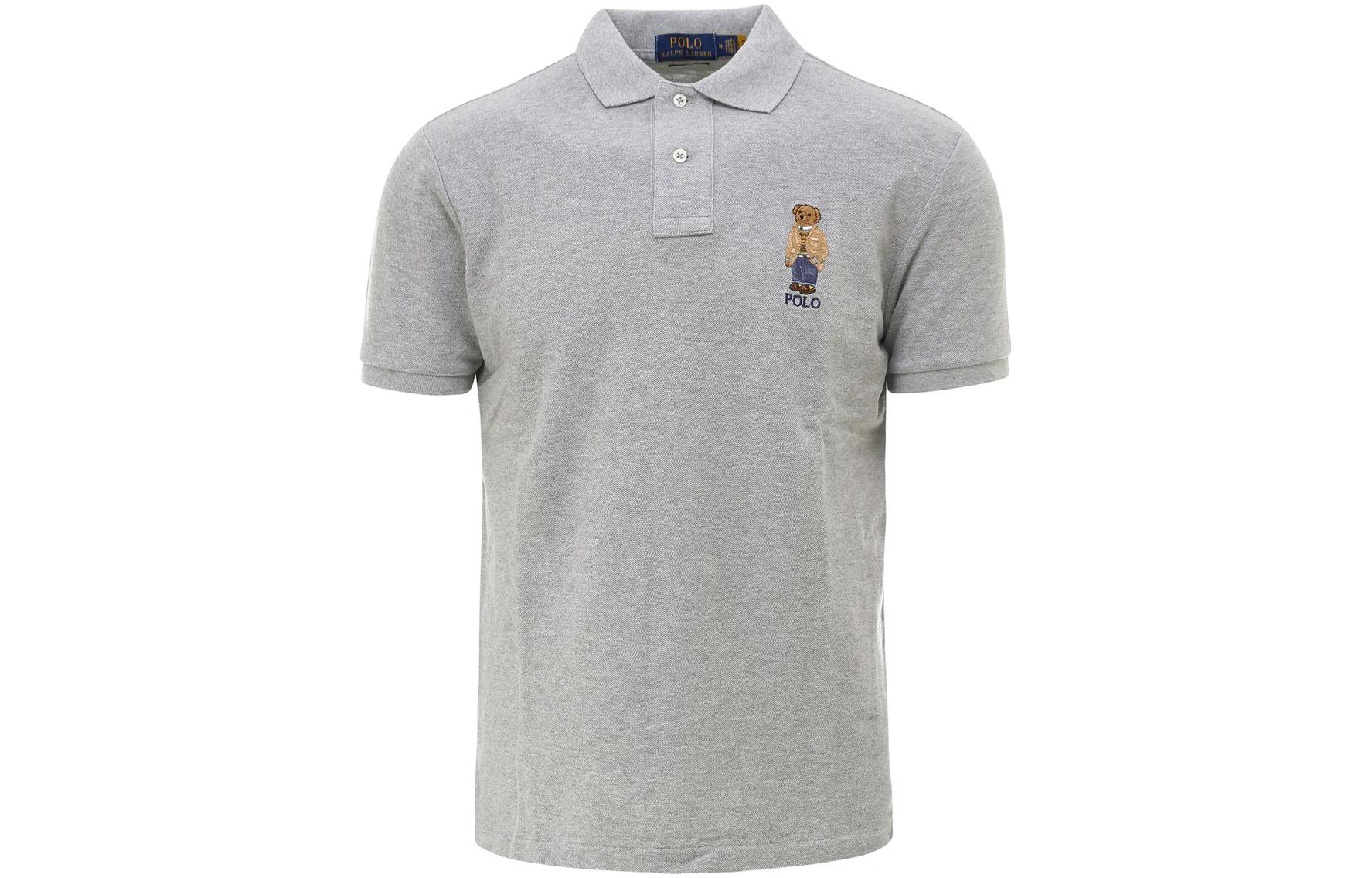 

Рубашка-поло мужская серая Polo Ralph Lauren, серый