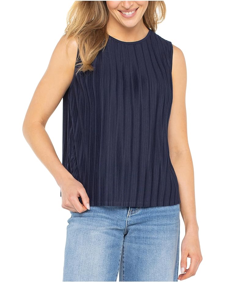 

Топ Liverpool Los Angeles Sleeveless Crew Neck Knit Top, цвет Dark Navy