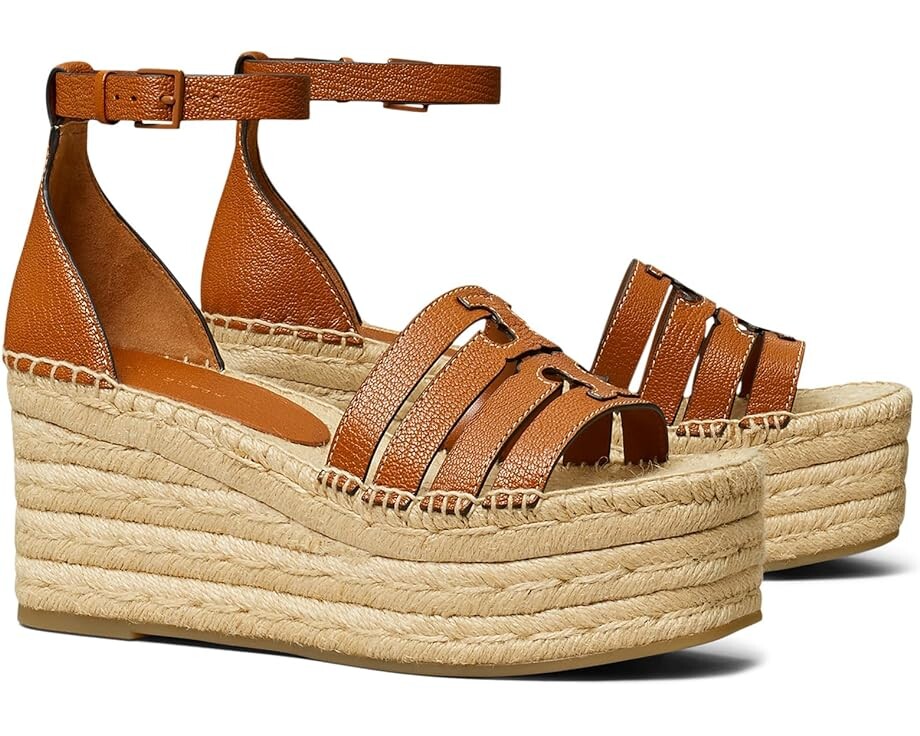 

Эспадрильи Tory Burch 80 mm Ines Cage Wedge, цвет Bourbon
