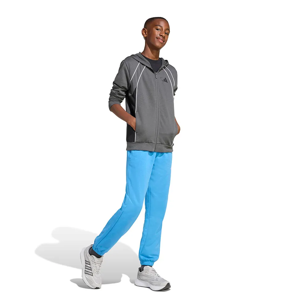 Толстовка adidas Color Block на молнии, серый — фото 4