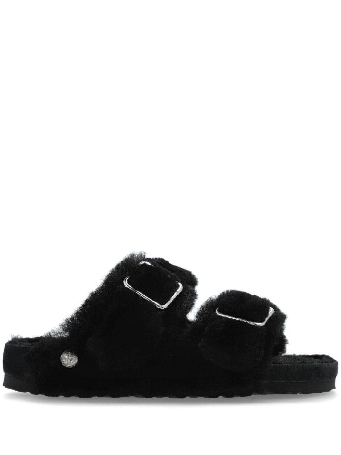 Слайды из овчины Arizona 1774 Birkenstock, черный