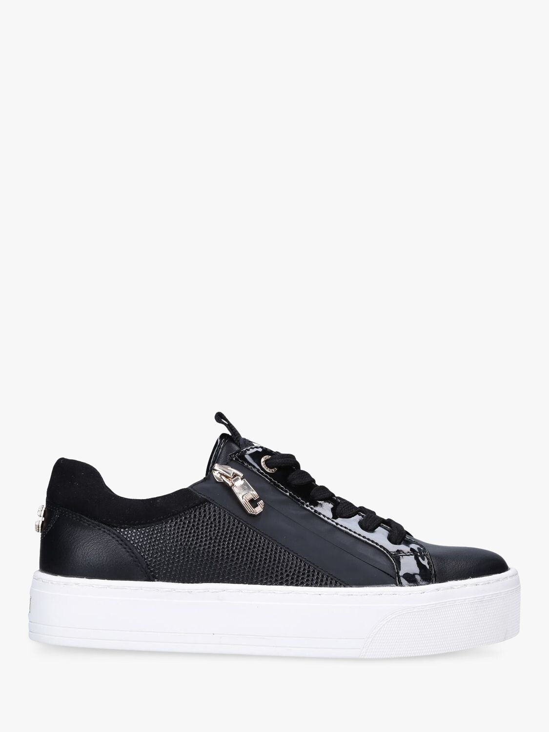 

Кроссовки на шнуровке на молнии Carvela Junior, черные, Черный, Кроссовки на шнуровке на молнии Carvela Junior, черные