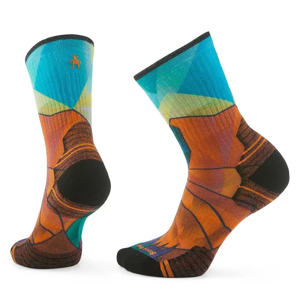 

Носки Smartwool Hike Targeted Cushion Mountain Prism Print Crew, оранжевый