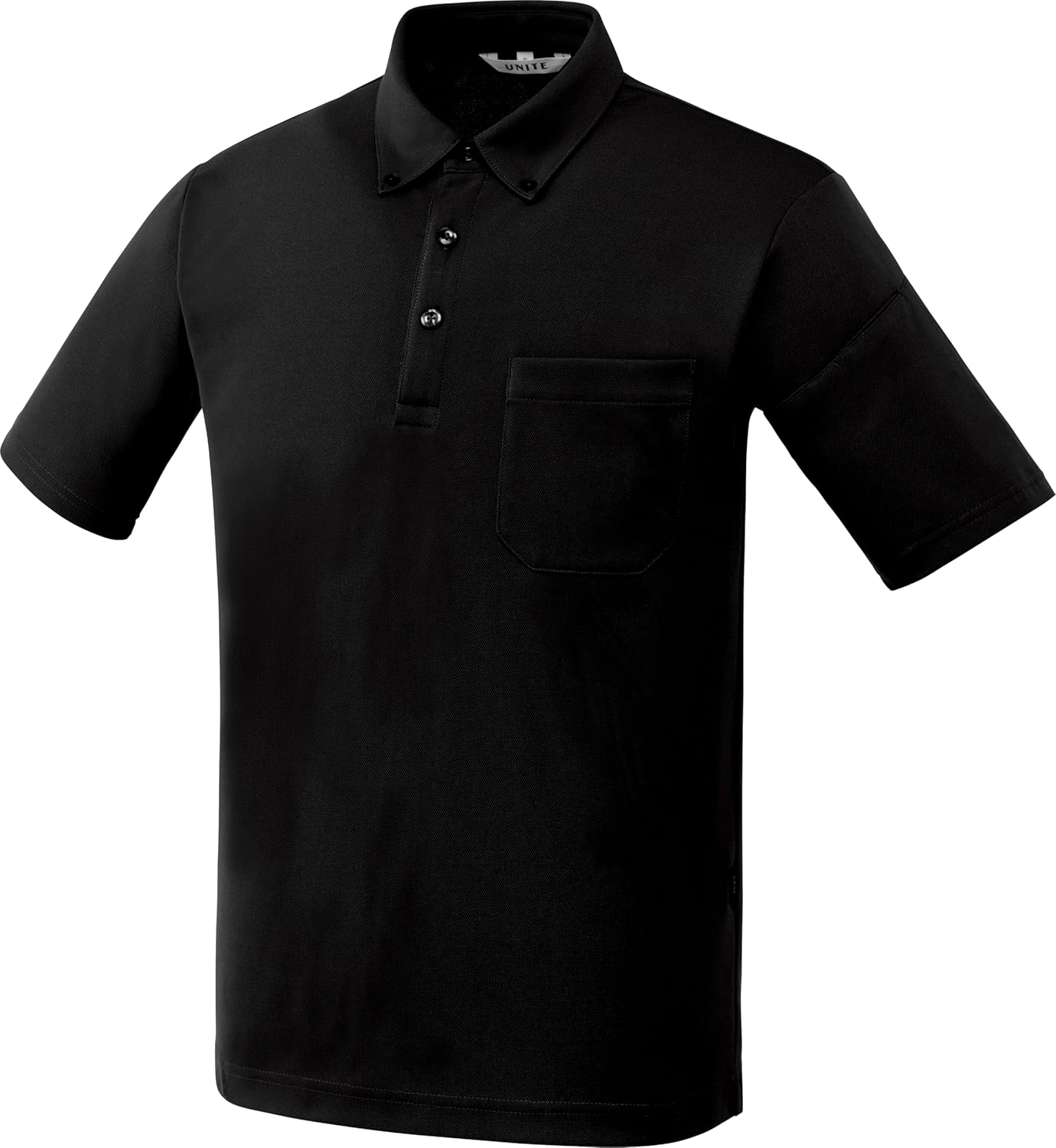 

Рубашка-поло Unite, на пуговицах, двойного назначения, влагоотводящая, быстросохнущая, черный
