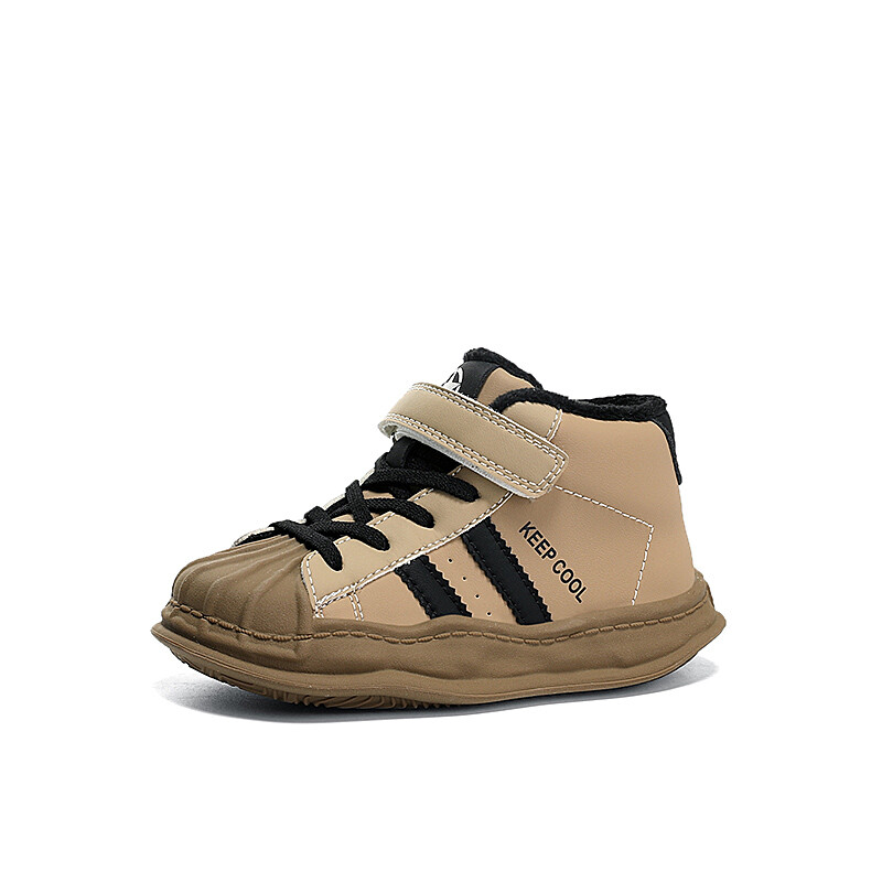 Кроссовки Jeep Kids Skateboarding Shoes Kids High-top Black/Brown, коричневый — фото 2