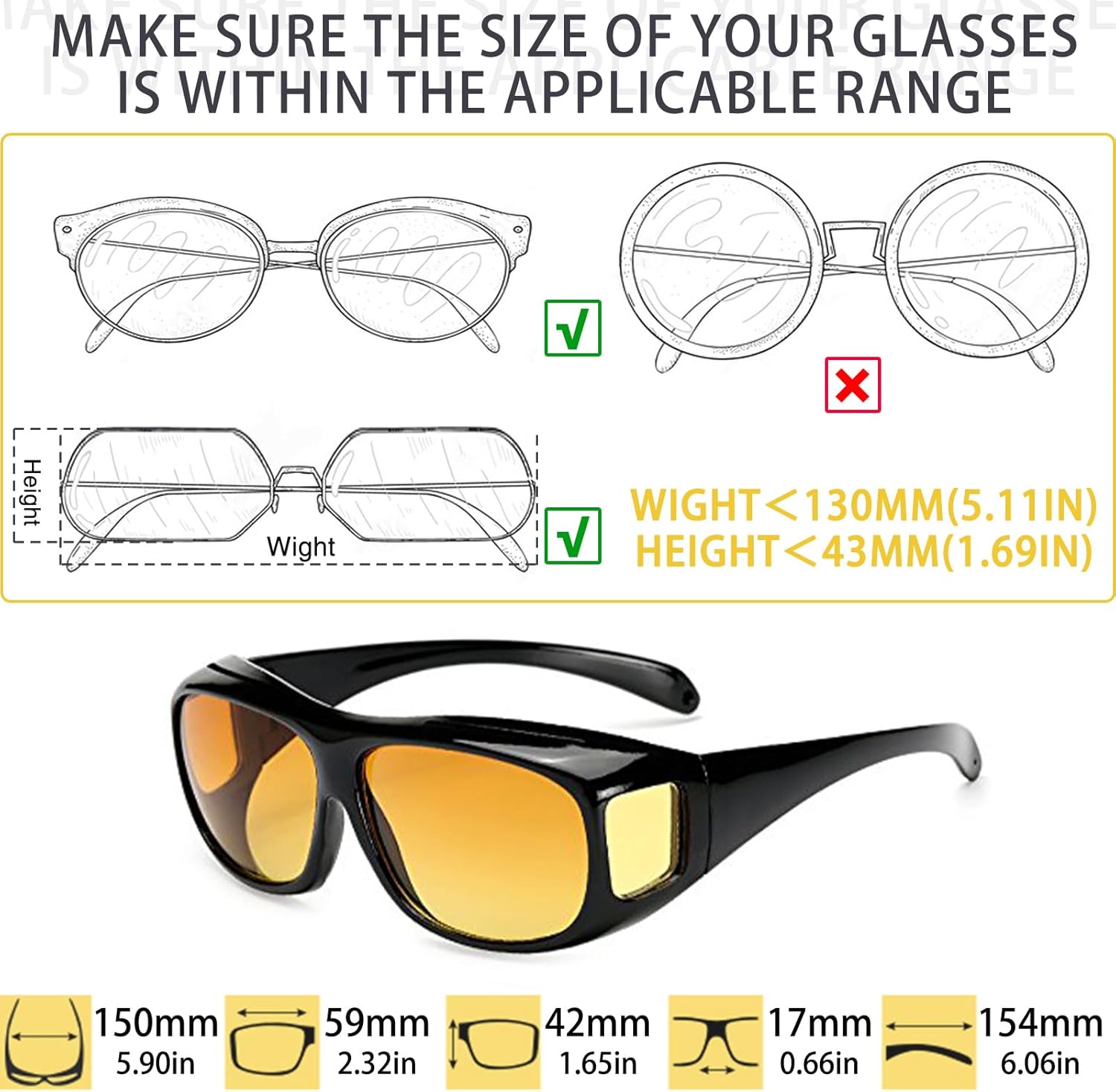 

Поляризованные солнцезащитные очки LIXX с обтекаемой формой для мужчин и женщин, универсальные очки для вождения и ночного видения, можно носить поверх обычных очков, 3