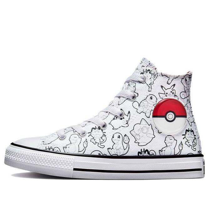 

Кеды Converse Pokemon x Chuck Taylor All Star High PS 'Poke Ball', белый