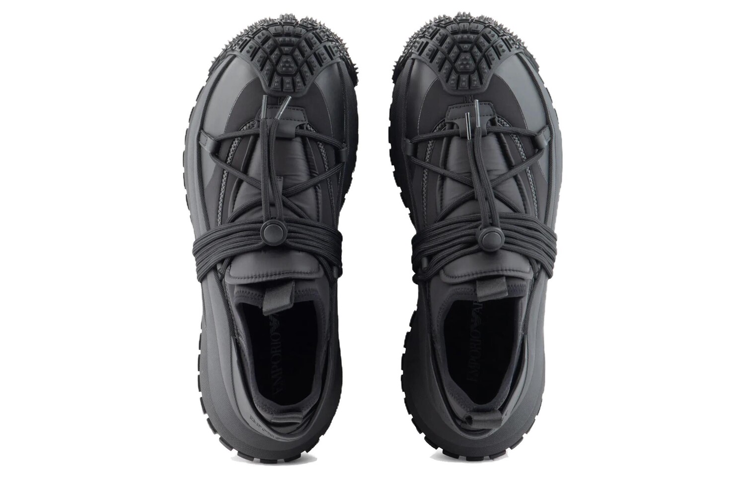 Кроссовки EMPORIO ARMANI Lifestyle Shoes Men Low-top Black, черный — фото 3