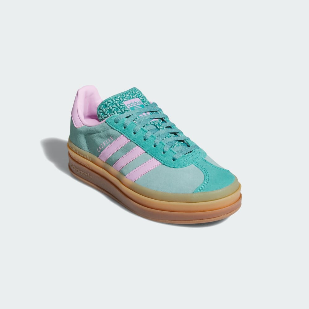 Кроссовки Adidas Gazelle Bold Shoes, цвет Powder Teal/Bliss Lilac/Pure Teal — фото 4
