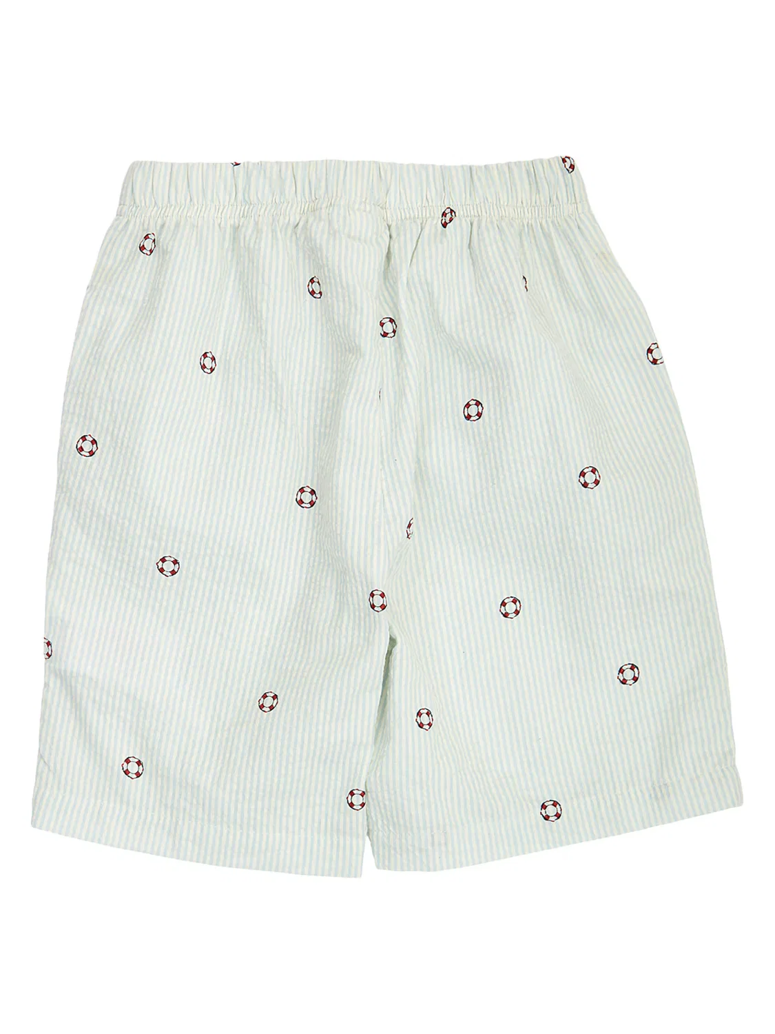 Шорты Müsli by GREEN COTTON Regular Pants 1536035400 кремового и зеленого цвета — фото 2