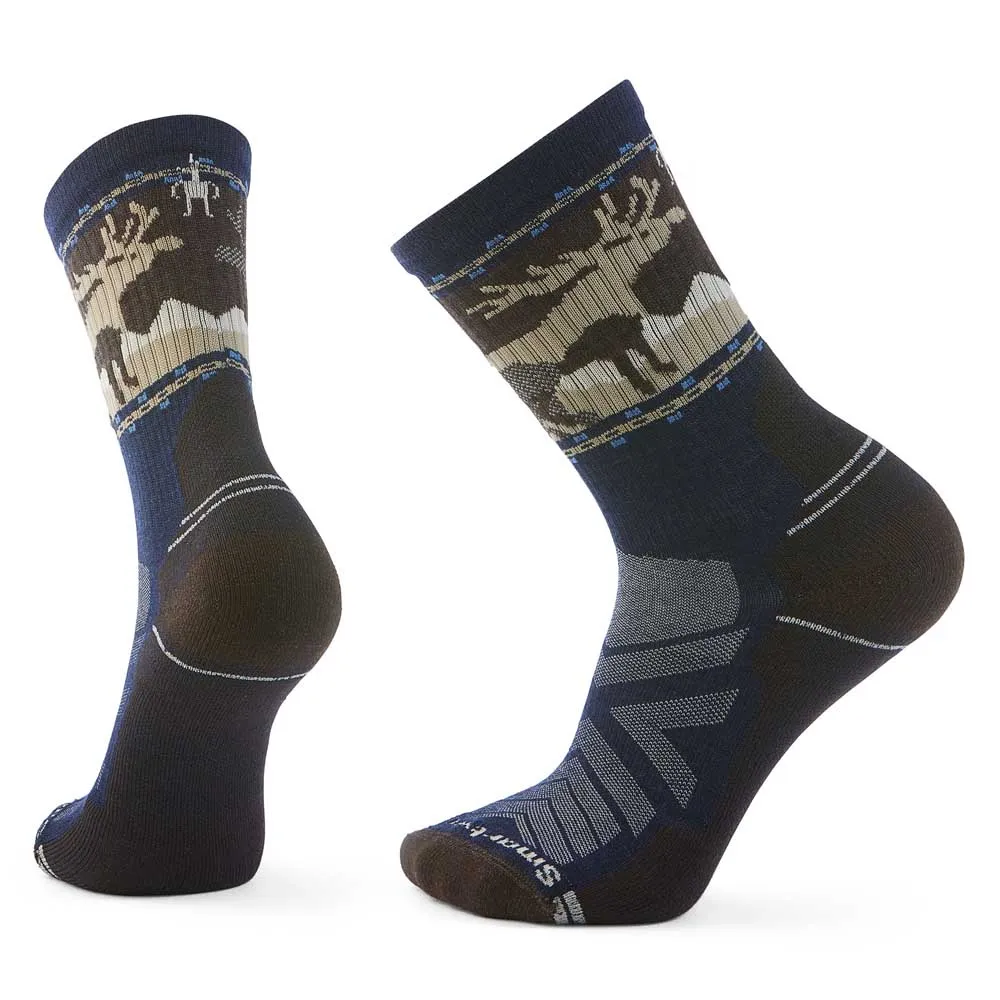 

Носки Smartwool Hike Light Cushion Mountain Moose Crew, синий