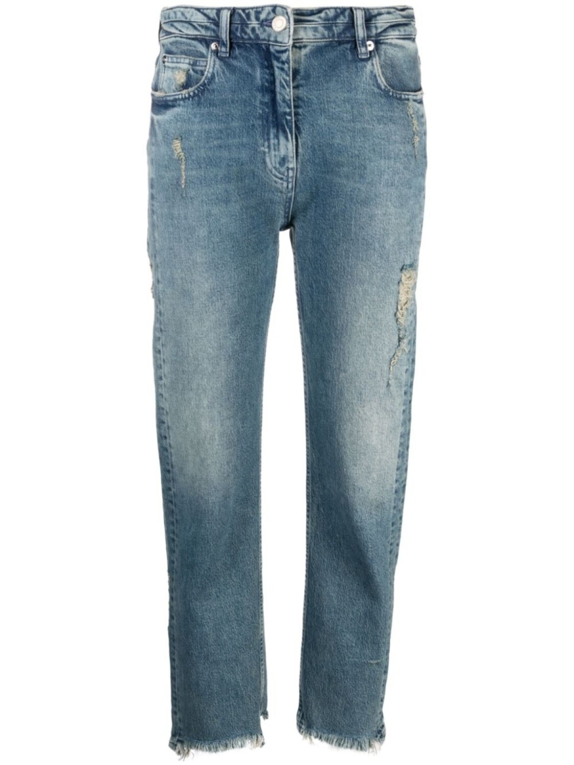 

IRO прямые джинсы Albury Ripped, синий