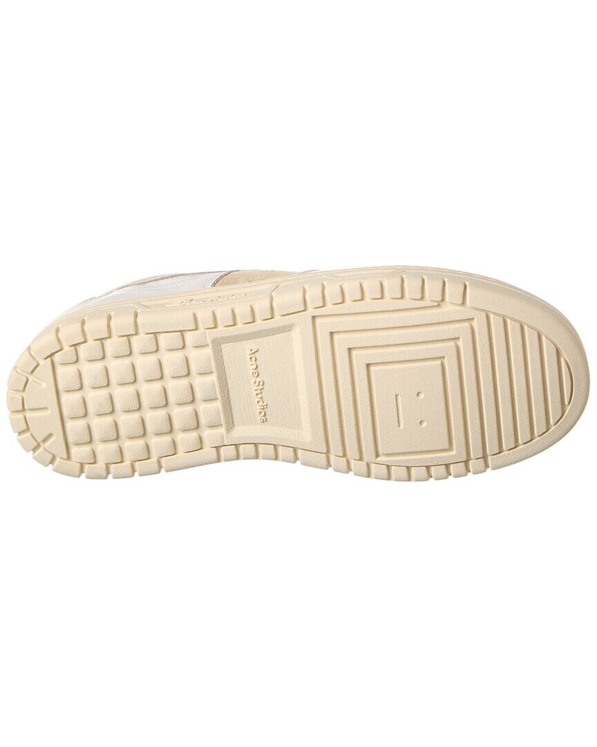 

Кроссовки Acne Studios Low из смешанной кожи и замши, белый