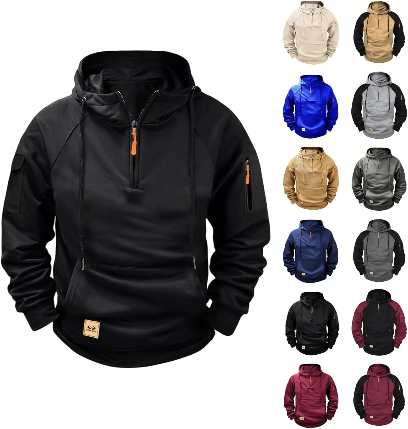 

Тактический худи для мужчин с карманами Bacrelax