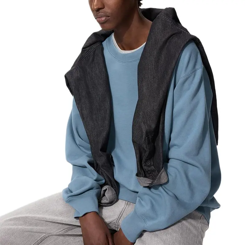 

UNIQLO Свитшот унисекс небесно-голубой Sky Blue