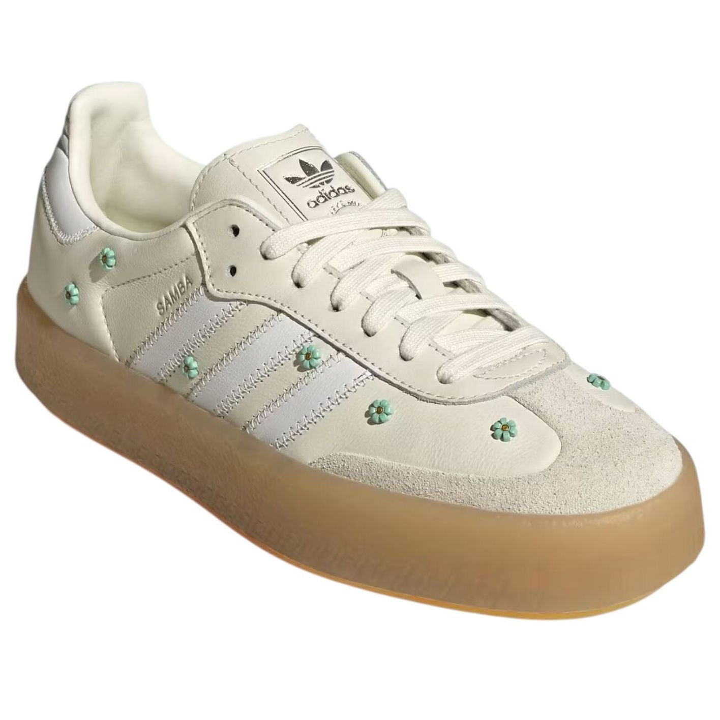 Кроссовки (WMNS) adidas Sambae 'Off White Cloud White Clear Mint' — фото 2