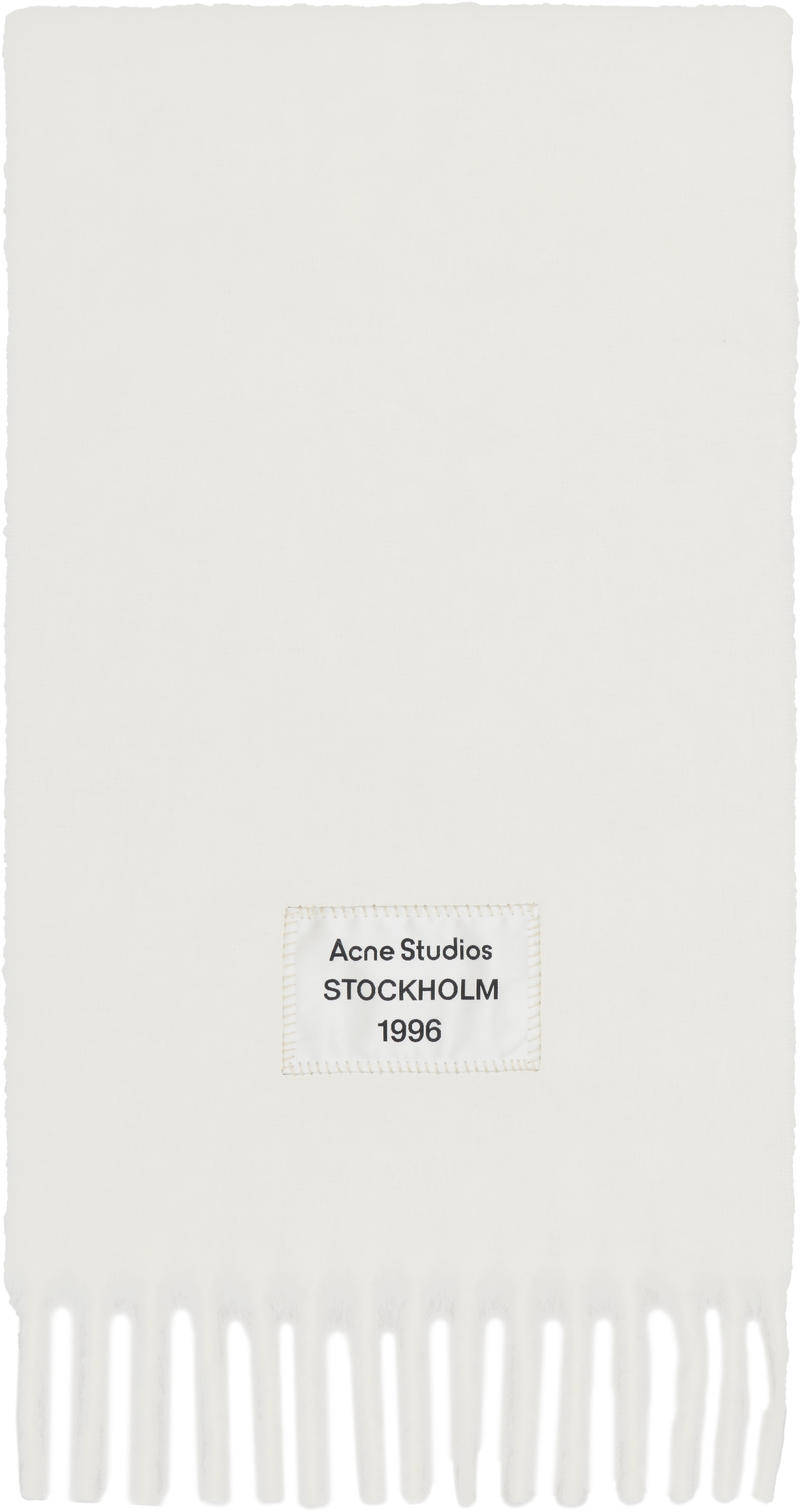 

Шарф из альпаки с бахромой Acne Studios, белый