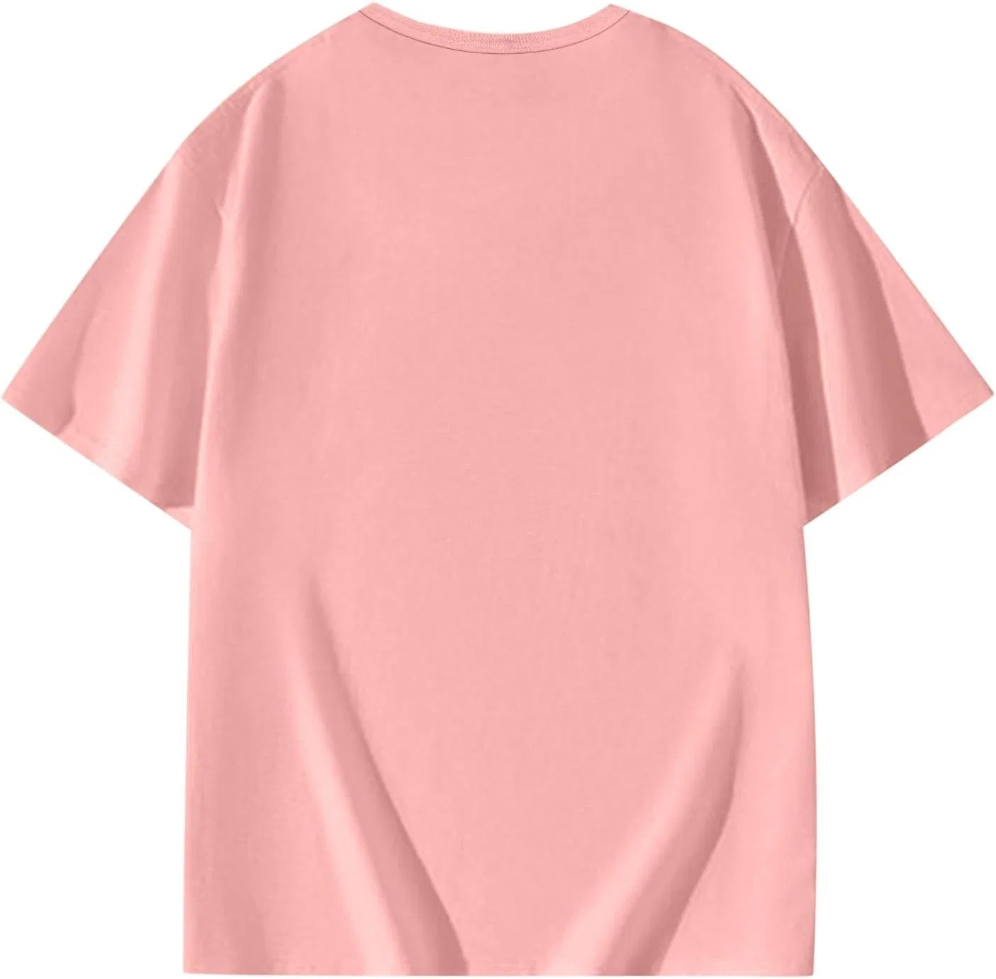 Футболка оверсайз для девочек, Drop Shoulder, Generic, Z#02 Pink — фото 4