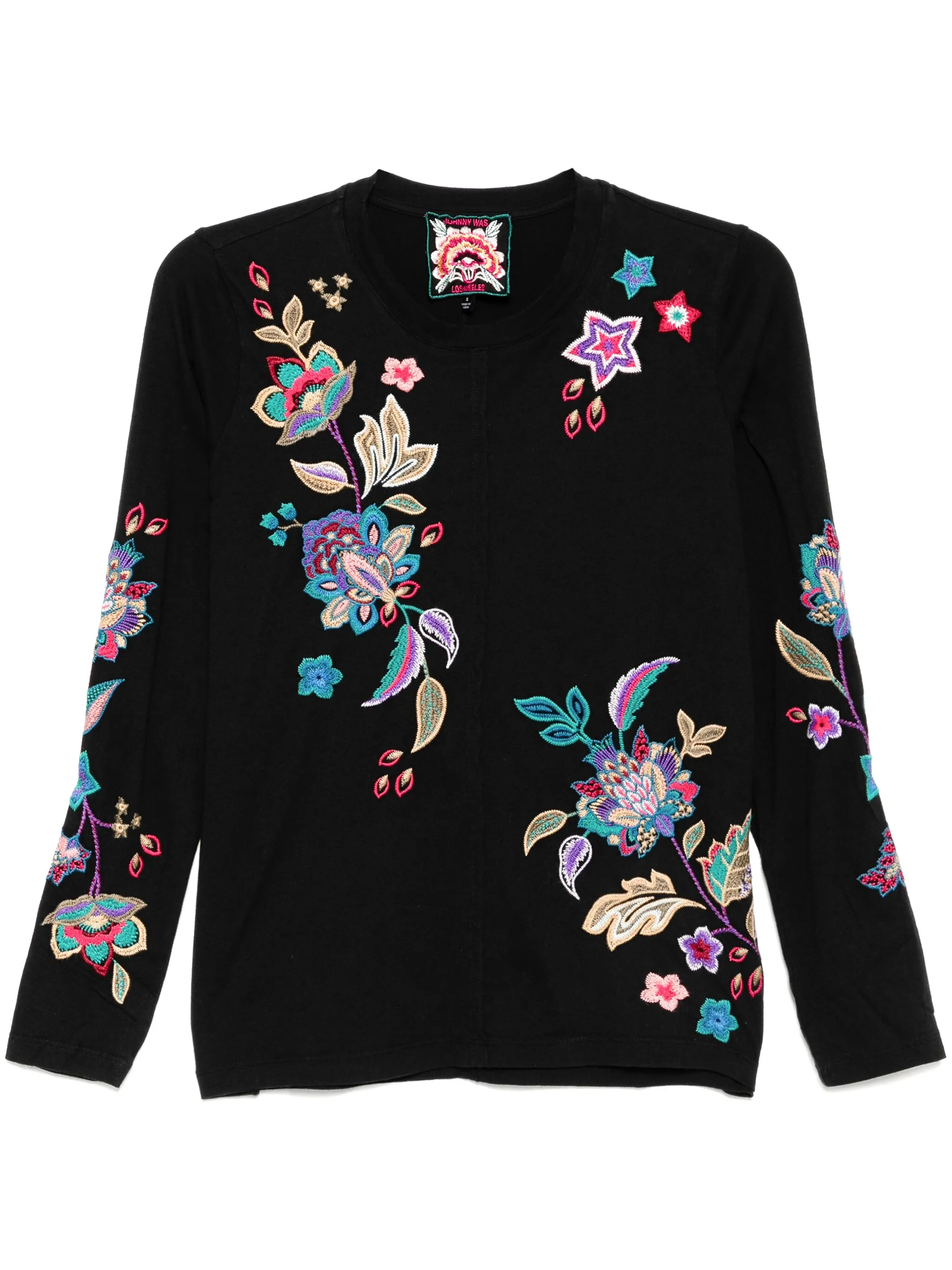 

Футболка с необработанными краями Johnny Was, черный