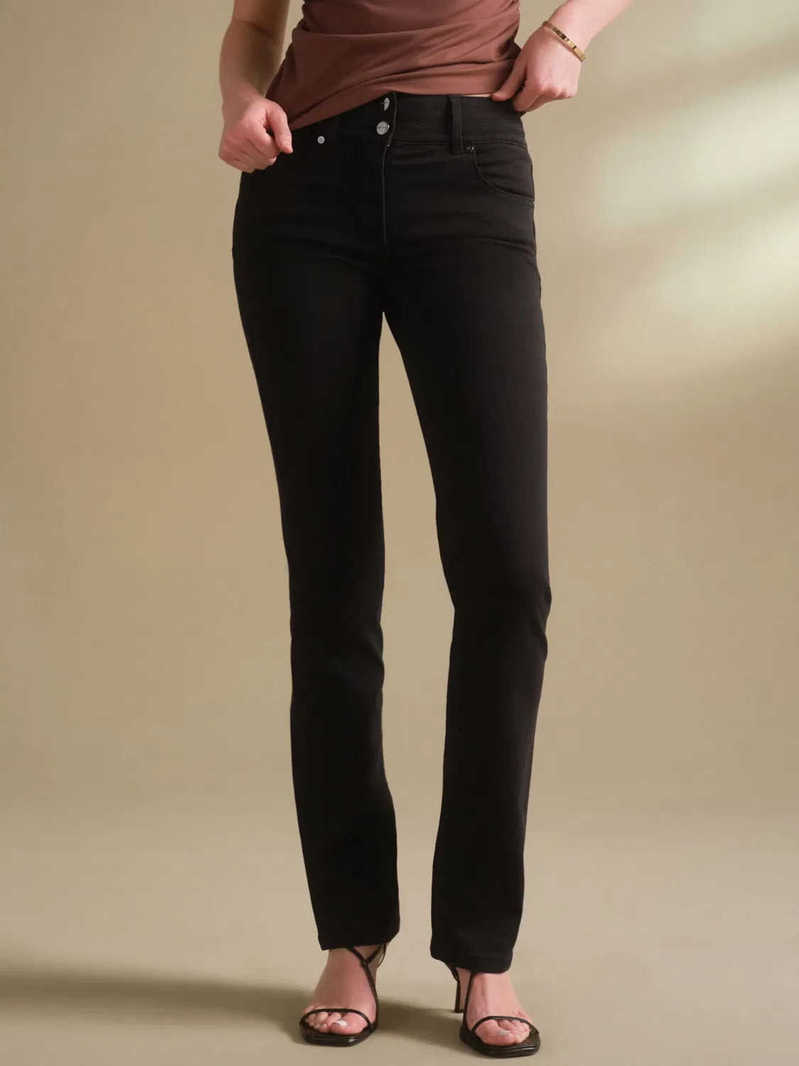Джинсы-клеш 'Lift' Next, Black Denim — фото 2