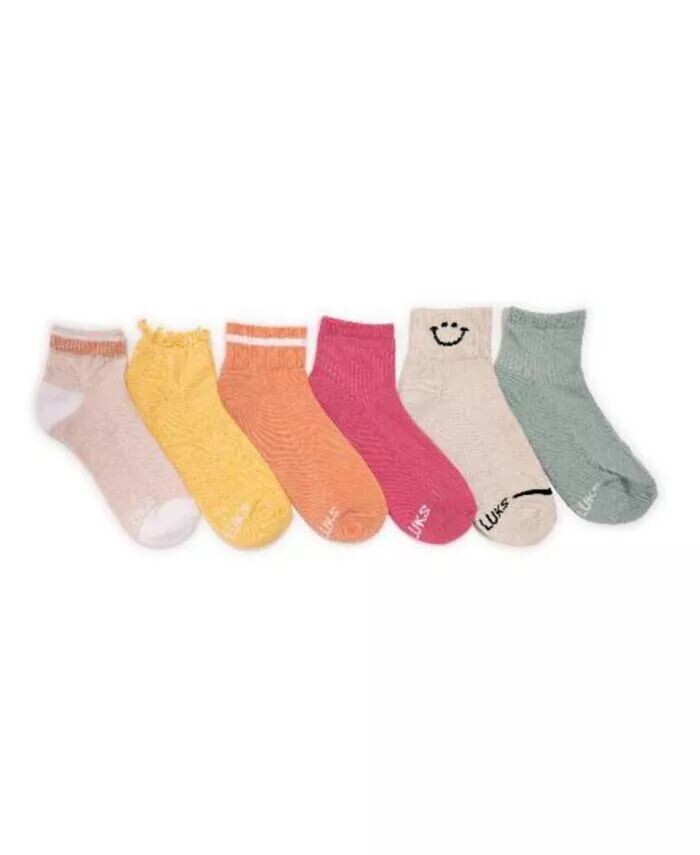 

Женский комплект из 6 носков Dream Step Mini Crew MUK LUKS, мультиколор