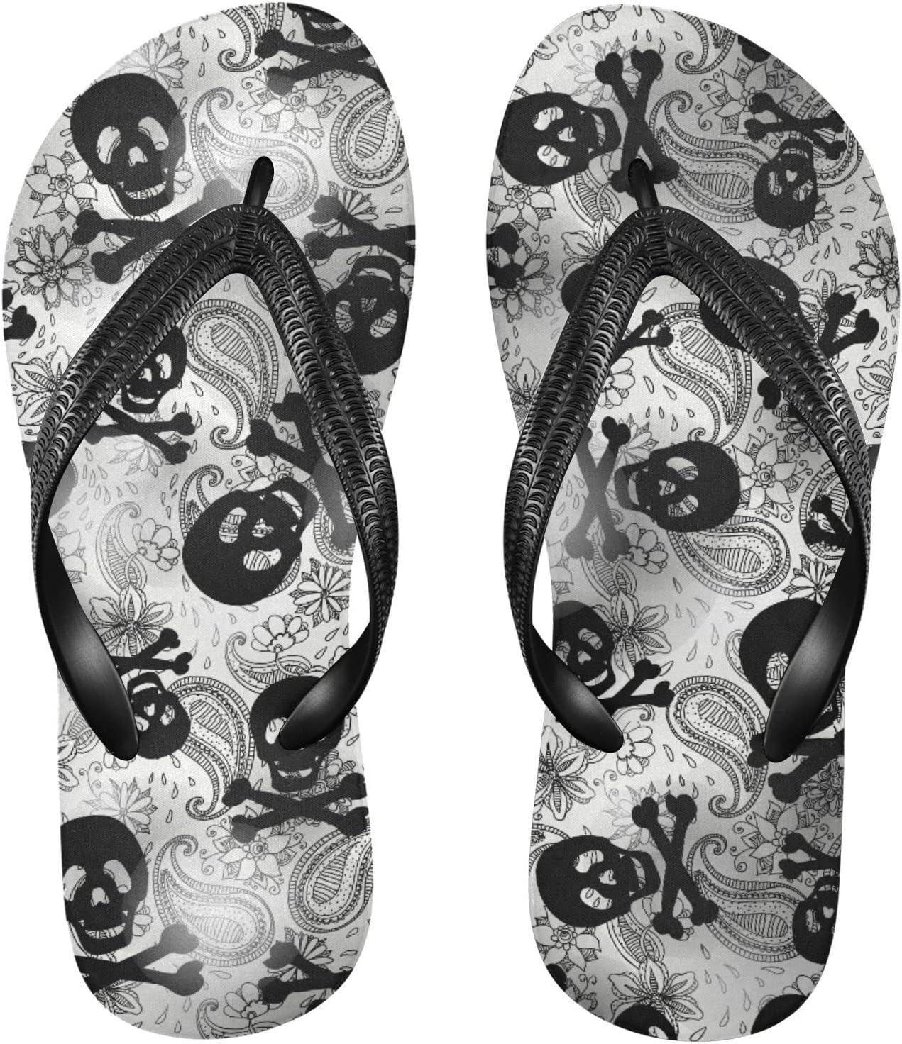 

Сланцы MNSRUU для женщин и мужчин с черепами, готические сандалии, шлепанцы для душа и пляжа, размеры-XXL, Skull 13