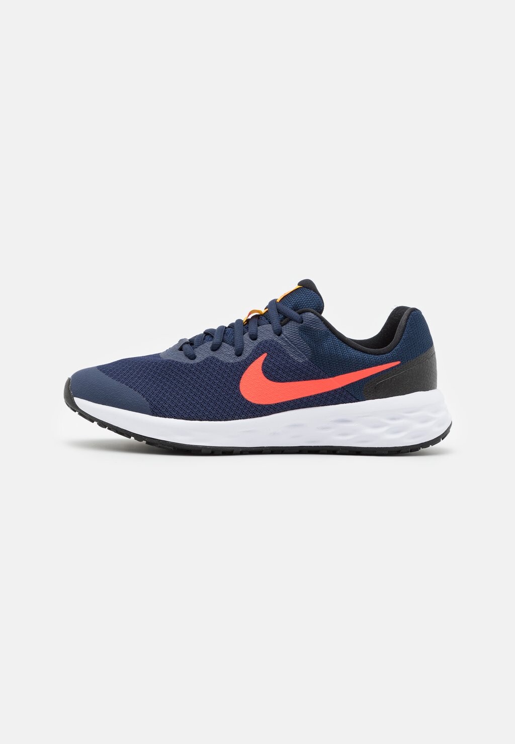

кроссовки нейтрального цвета Nike Revolution 6 (Gs) Nike, цвет midnight navy/bright crimson/black/yellow ochre